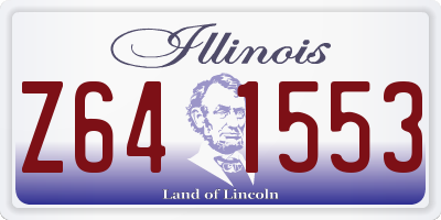 IL license plate Z641553
