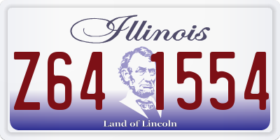 IL license plate Z641554