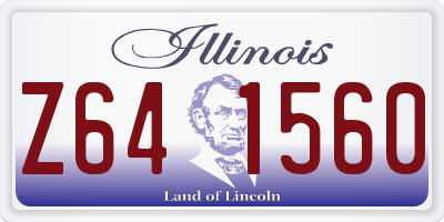 IL license plate Z641560