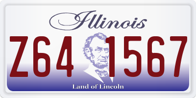 IL license plate Z641567