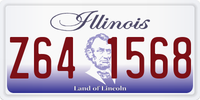 IL license plate Z641568