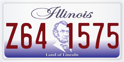 IL license plate Z641575