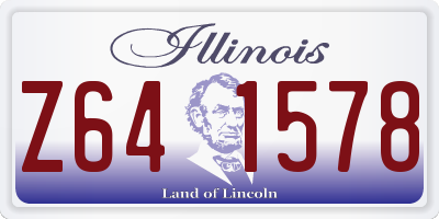 IL license plate Z641578