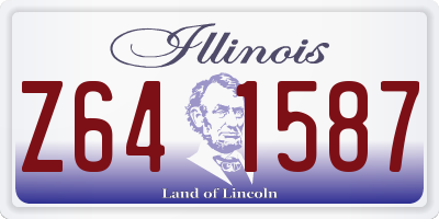 IL license plate Z641587