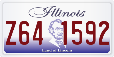 IL license plate Z641592