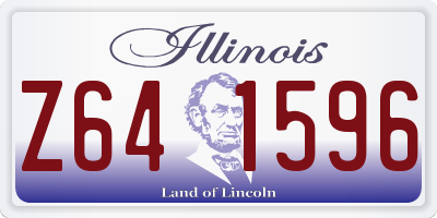 IL license plate Z641596