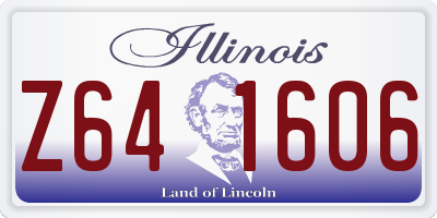 IL license plate Z641606