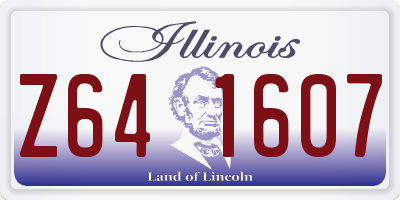 IL license plate Z641607