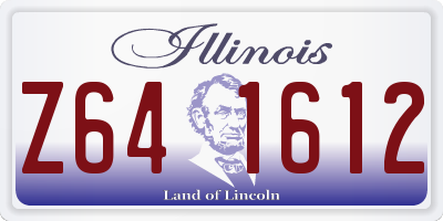 IL license plate Z641612
