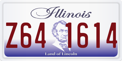 IL license plate Z641614