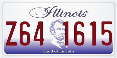 IL license plate Z641615