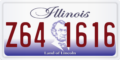 IL license plate Z641616