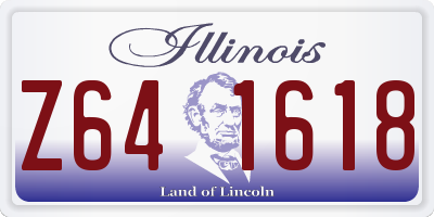 IL license plate Z641618