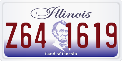 IL license plate Z641619