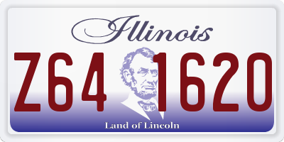 IL license plate Z641620
