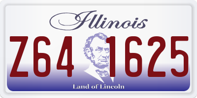 IL license plate Z641625