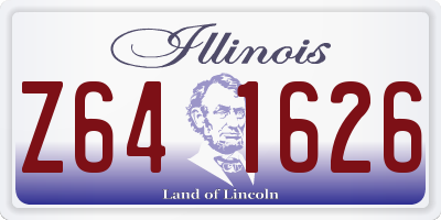 IL license plate Z641626