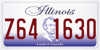 IL license plate Z641630