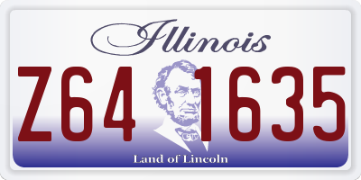 IL license plate Z641635