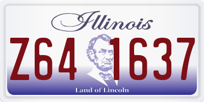 IL license plate Z641637