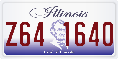 IL license plate Z641640