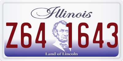 IL license plate Z641643
