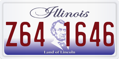 IL license plate Z641646