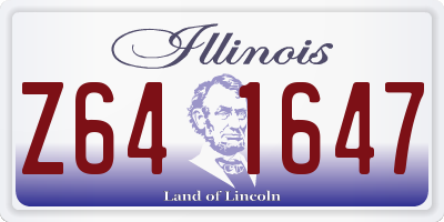 IL license plate Z641647