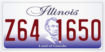 IL license plate Z641650