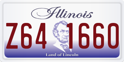 IL license plate Z641660