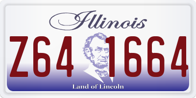 IL license plate Z641664