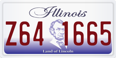 IL license plate Z641665