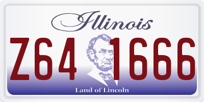 IL license plate Z641666