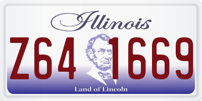 IL license plate Z641669