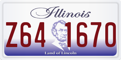 IL license plate Z641670