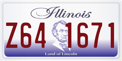 IL license plate Z641671