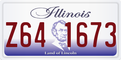 IL license plate Z641673