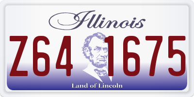 IL license plate Z641675