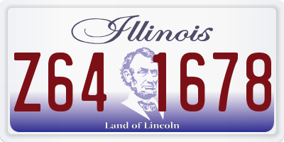 IL license plate Z641678