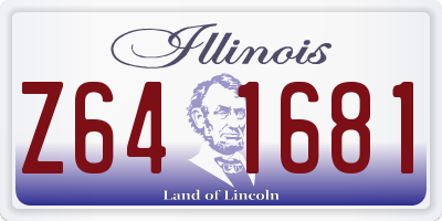 IL license plate Z641681