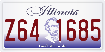 IL license plate Z641685