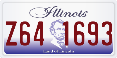 IL license plate Z641693