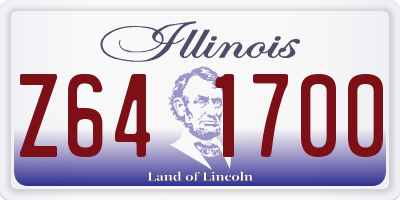 IL license plate Z641700