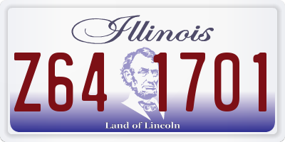 IL license plate Z641701