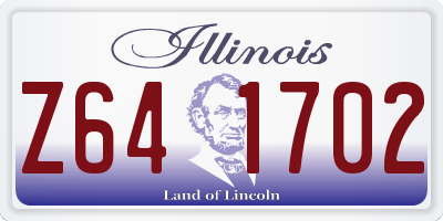IL license plate Z641702