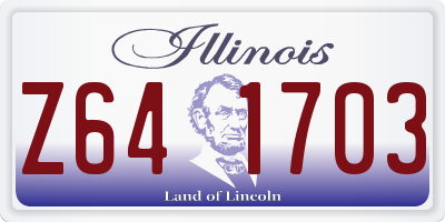 IL license plate Z641703