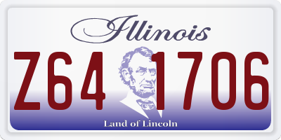 IL license plate Z641706