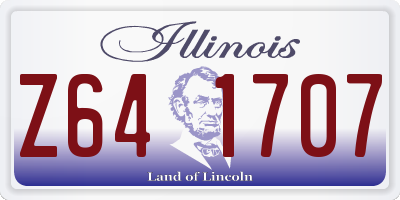 IL license plate Z641707