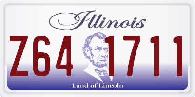 IL license plate Z641711