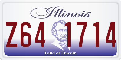 IL license plate Z641714
